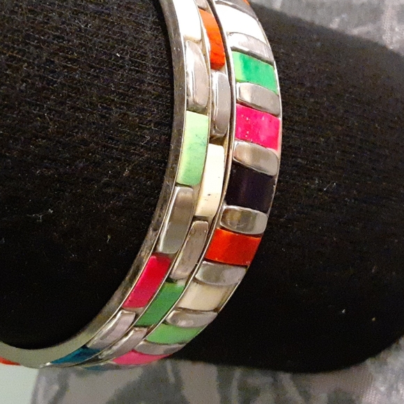 80s style colorful bangle bracelets - Picture 15 of 15